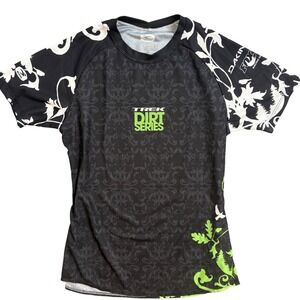 Sugoi Trek Dirt Series Cycling Jersey Womens Small Black Floral Fox racing
